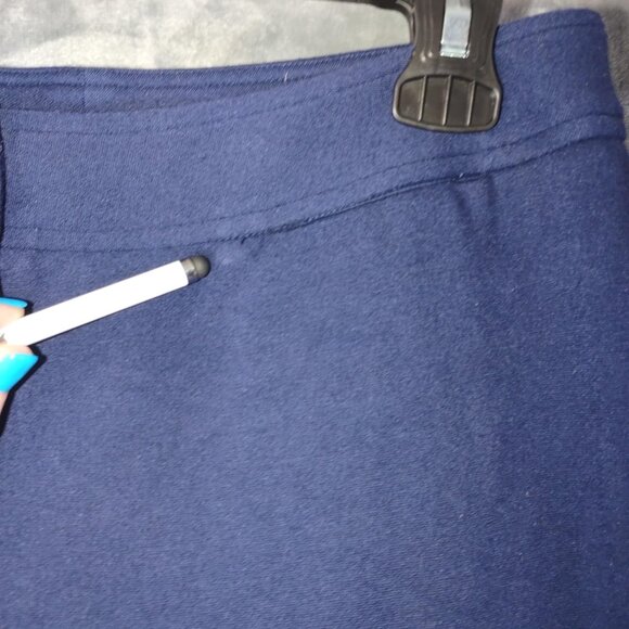 J.McLaughlin Women Navy Blue Slim Stretch Pants 4 Comfortable Business Casual - Picture 6 of 9